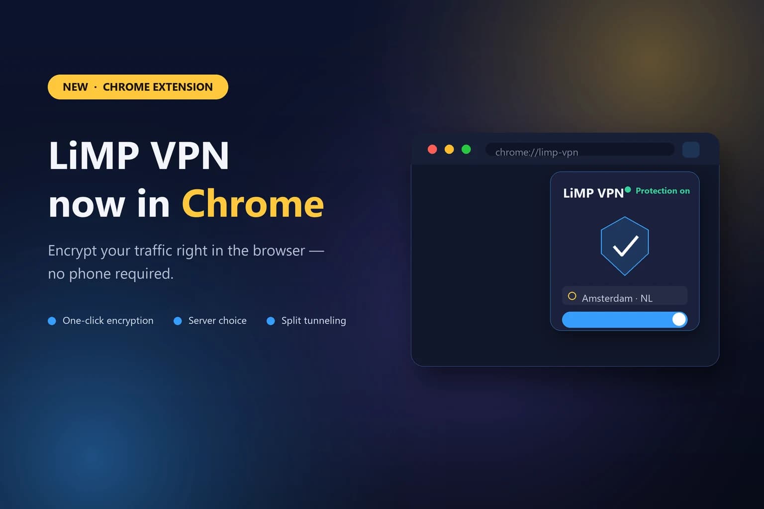 Расширение LiMP VPN для Chrome: VPN прямо в браузере